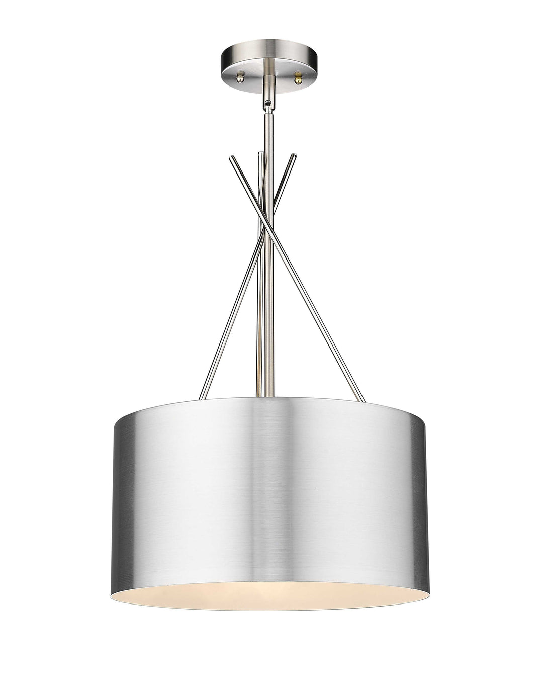 Twizzle Three Light Polished & Brushed Nickel Pendant Mirage Lighting Group