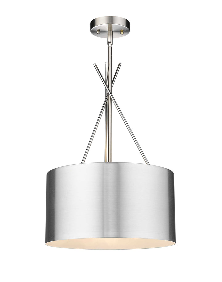 Twizzle Three Light Polished & Brushed Nickel Pendant Mirage Lighting Group
