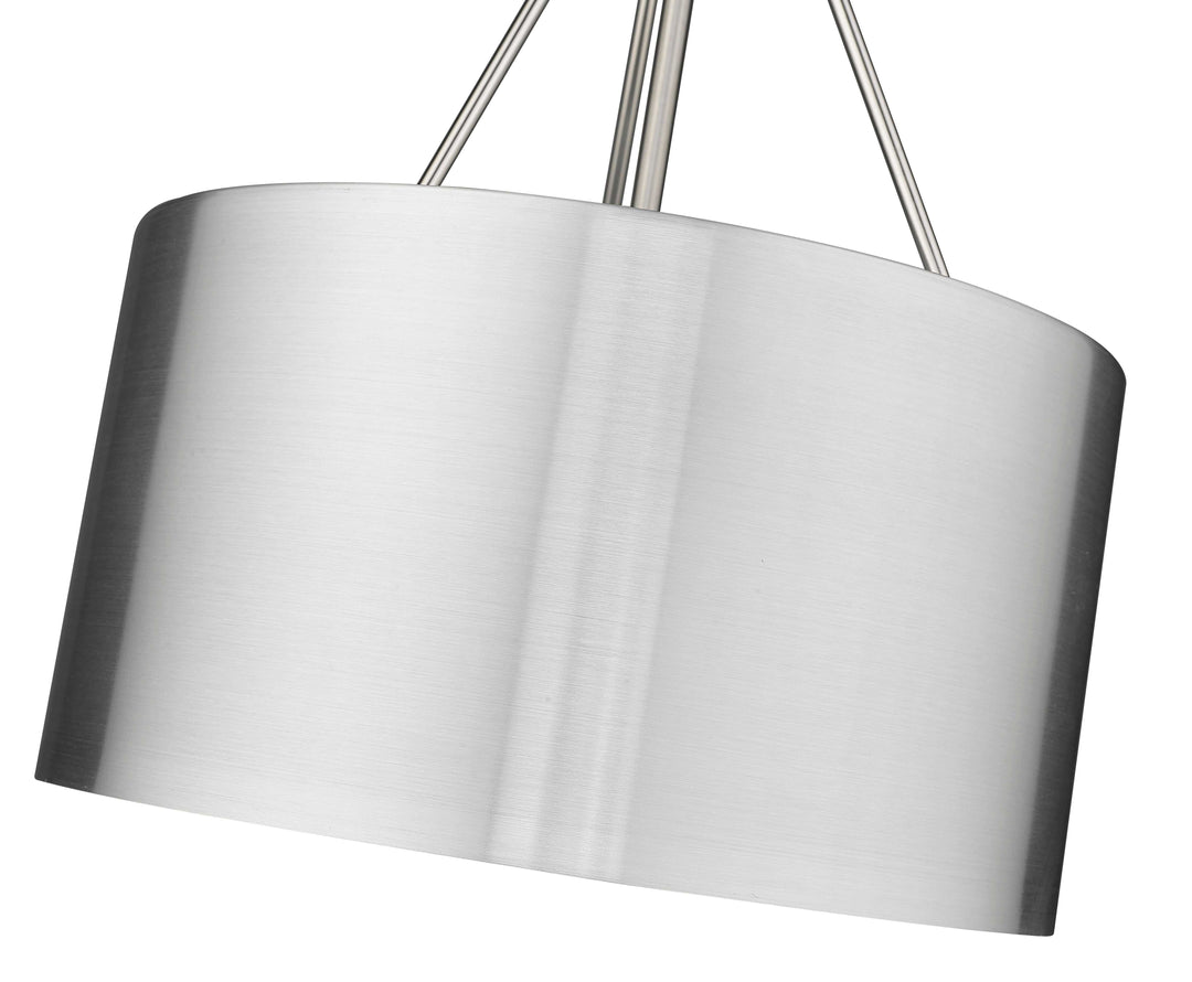 Twizzle Three Light Polished & Brushed Nickel Pendant Mirage Lighting Group