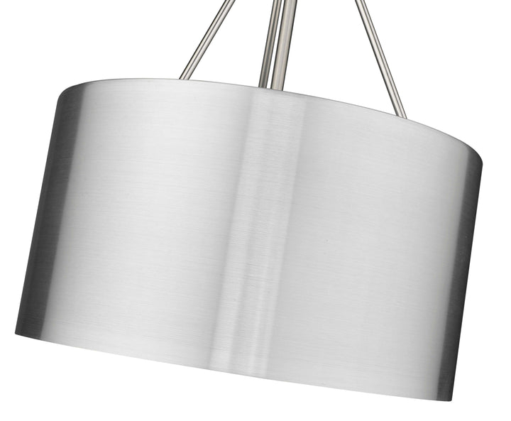 Twizzle Three Light Polished & Brushed Nickel Pendant Mirage Lighting Group