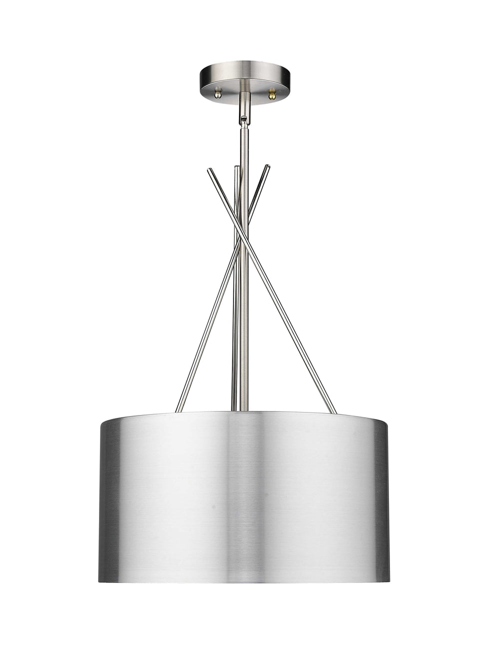 Twizzle Three Light Polished & Brushed Nickel Pendant Mirage Lighting Group