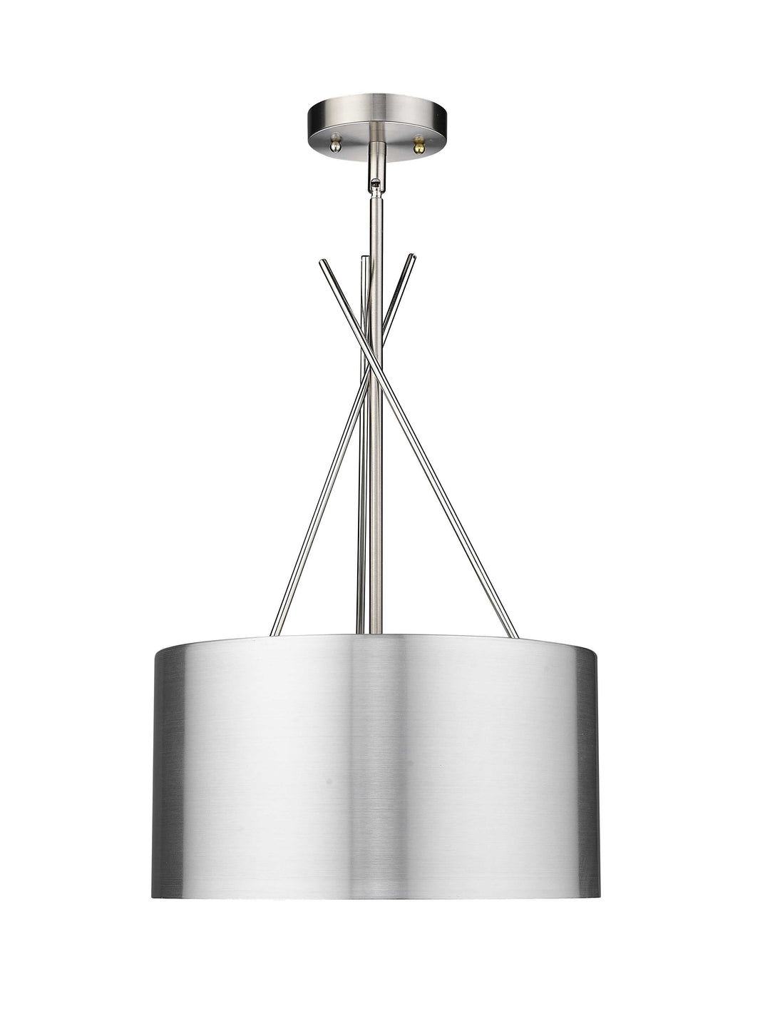 Twizzle Three Light Polished & Brushed Nickel Pendant Mirage Lighting Group