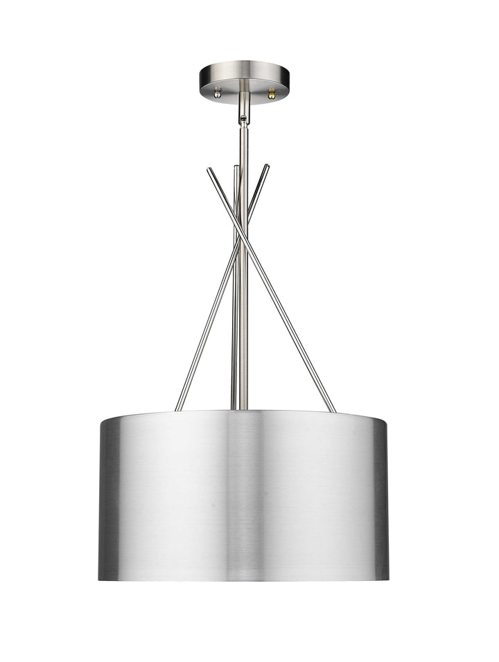 Twizzle Three Light Polished & Brushed Nickel Pendant Mirage Lighting Group