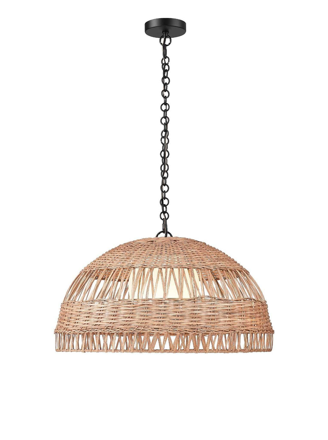 NOTO 1-Light Natural Rattan Pendant by Mirage Lighting Mirage Lighting