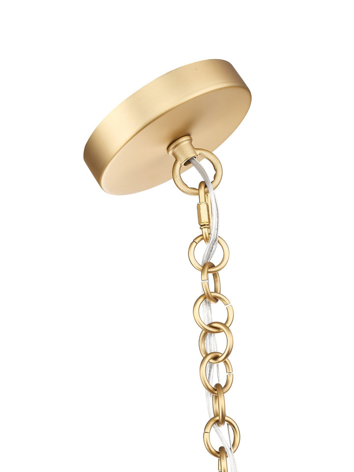 NOTO 1-Light Natural Rattan Pendant by Mirage Lighting