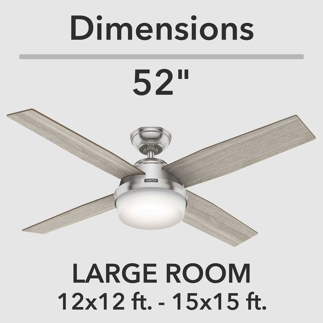 Dempsey with Light 52 inch Hunter Fan Canada
