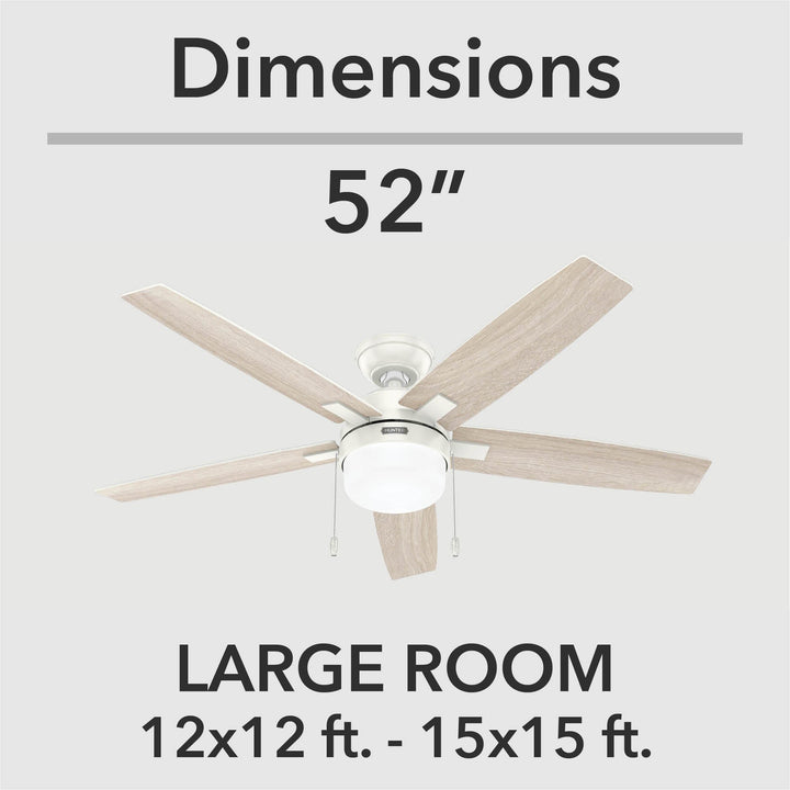 Anisten with LED Light 52 inch Hunter Fan Canada