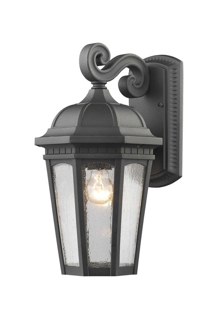 Barrie Black Outdoor Large Wall Mount By Mirage Lighting - available from The Lighting Shoppe, trusted by Canadian homeowners