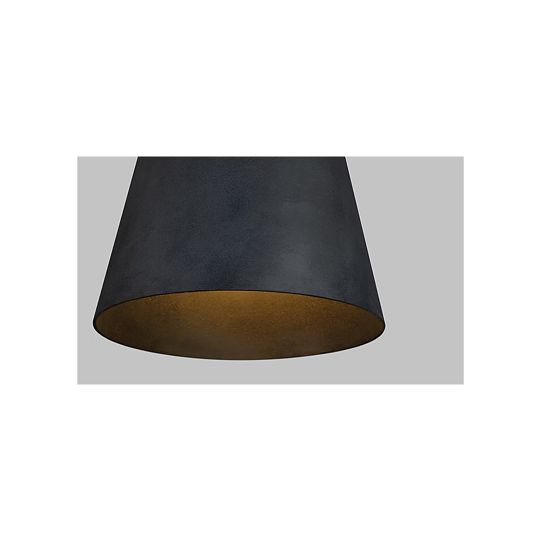 Fett LED Pendant in Weathered Zinc