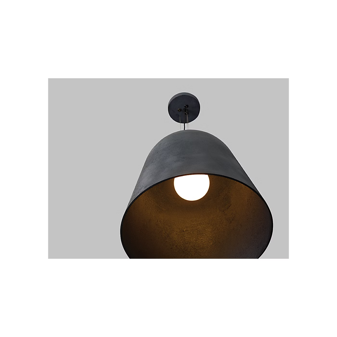 Fett LED Pendant in Weathered Zinc