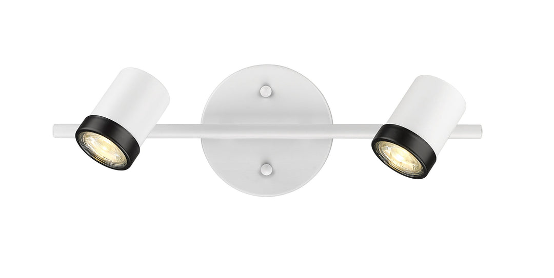 Spot-On Two Light Multi-Finish White Track Mirage Lighting