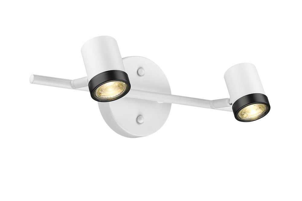 Spot-On Two Light Multi-Finish White Track Mirage Lighting