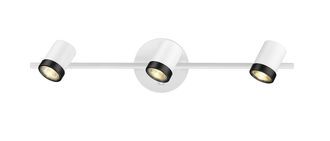 Spot-On Three Light Multi-Finish White Track Mirage Lighting