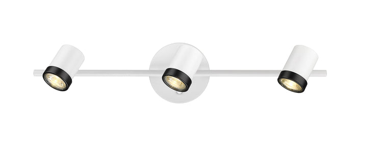 Spot-On Three Light Multi-Finish White Track Mirage Lighting