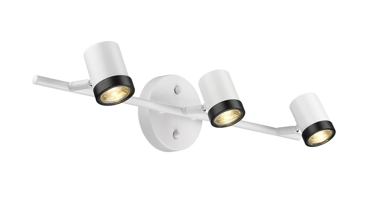 Spot-On Three Light Multi-Finish White Track Mirage Lighting