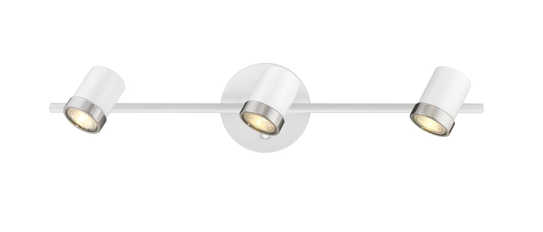 Spot-On Three Light Multi-Finish White Track Mirage Lighting
