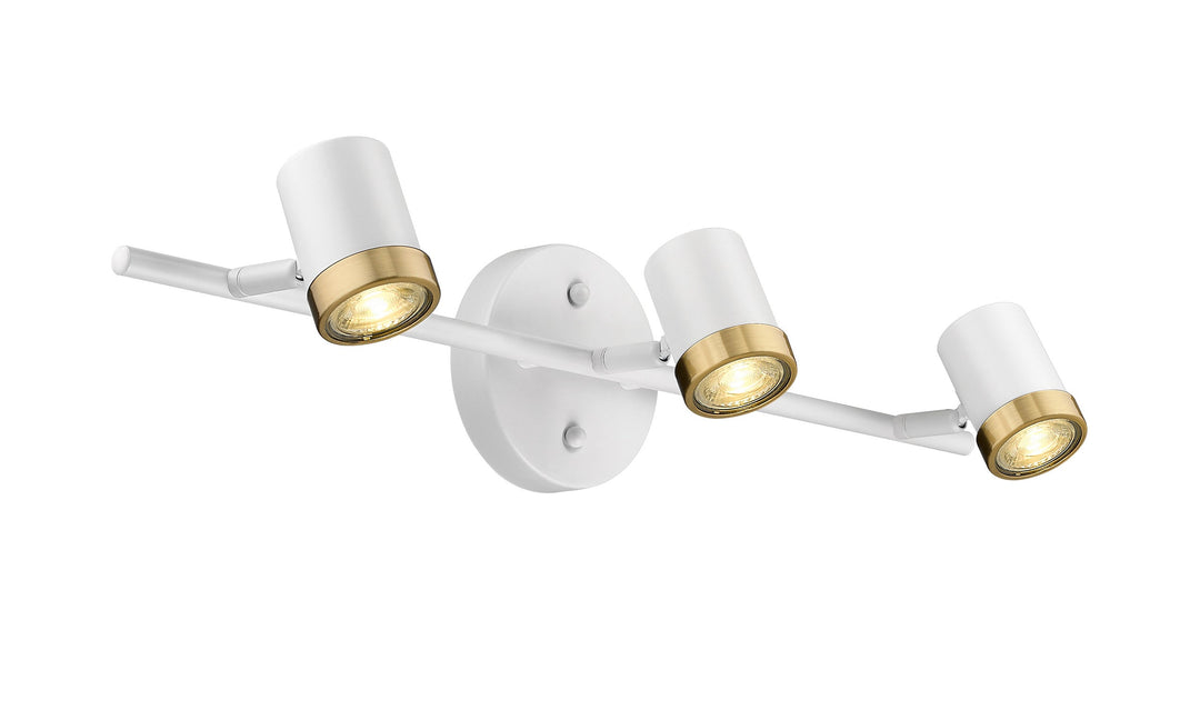 Spot-On Three Light Multi-Finish White Track Mirage Lighting