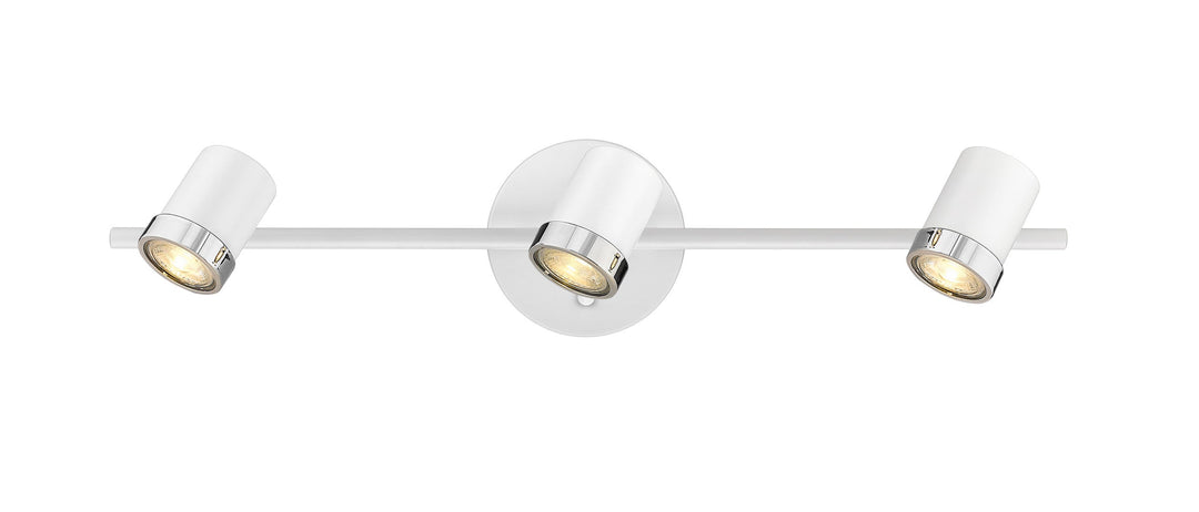 Spot-On Three Light Multi-Finish White Track Mirage Lighting