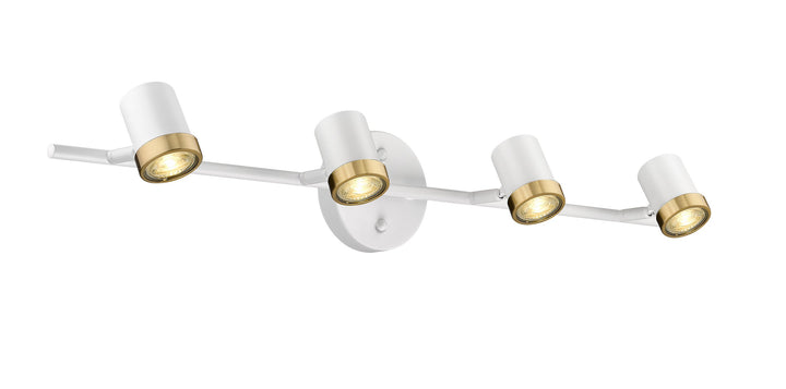 Spot-On Four Light Multi-Finish White Track Mirage Lighting