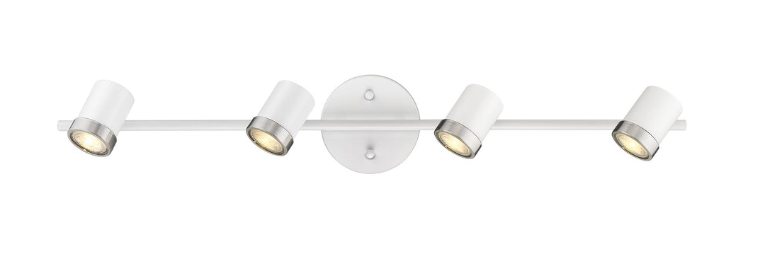 Spot-On Four Light Multi-Finish White Track Mirage Lighting