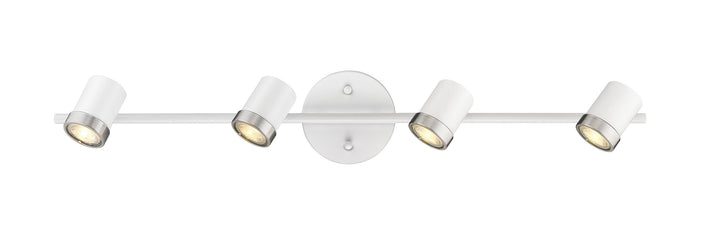 Spot-On Four Light Multi-Finish White Track Mirage Lighting