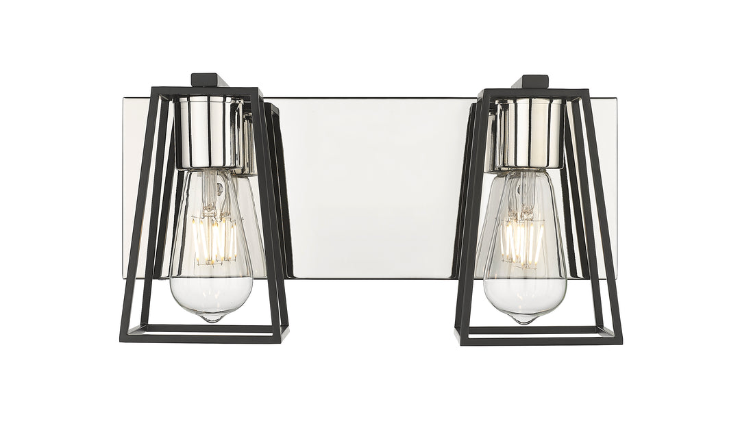 Open 2-Light Bathroom Vanity Light