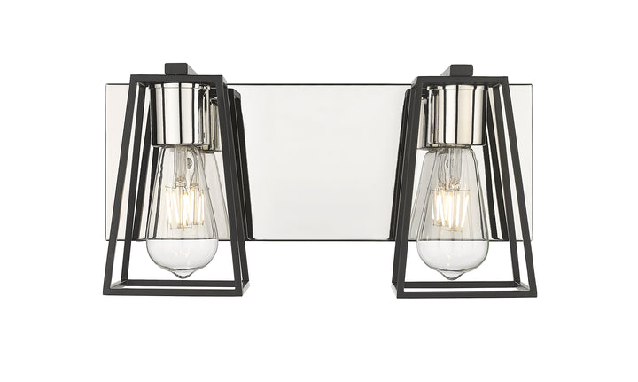 Open 2-Light Bathroom Vanity Light