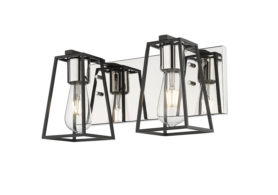 Open 2-Light Bathroom Vanity Light