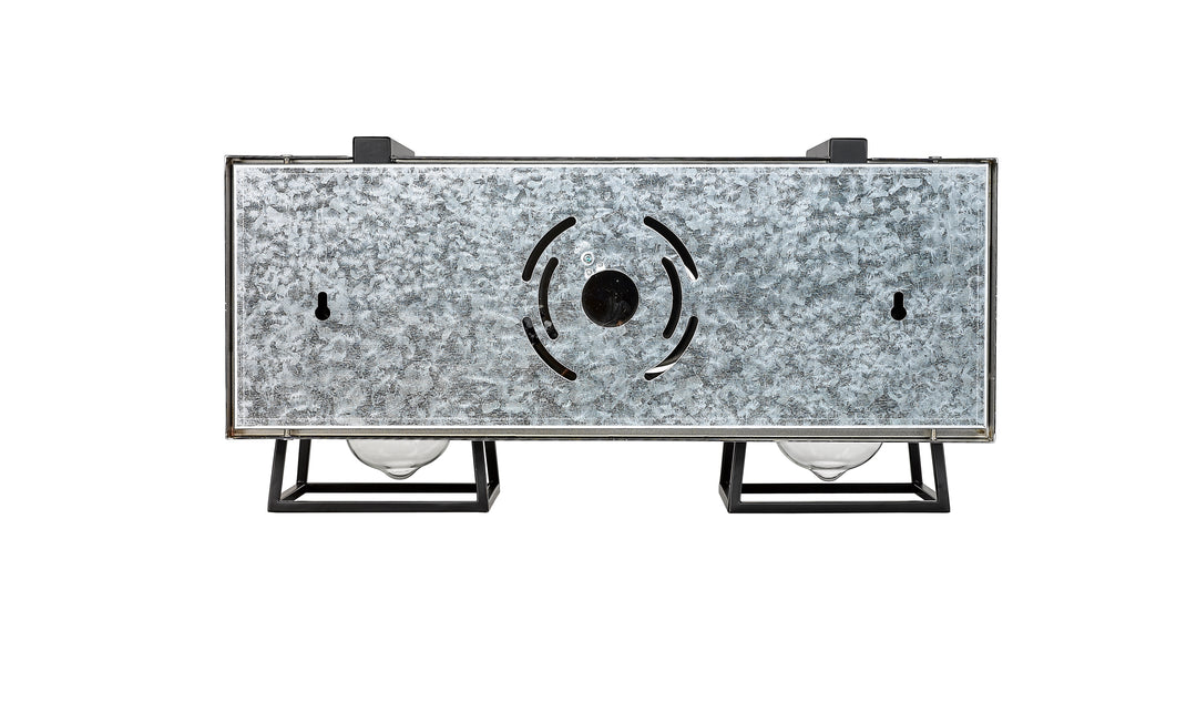 Open 2-Light Bathroom Vanity Light