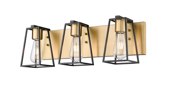 Open 3-Light Bathroom Vanity Light