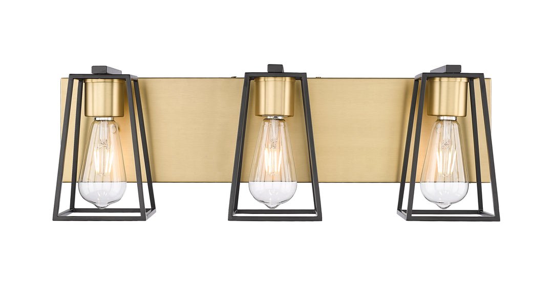 Open 3-Light Bathroom Vanity Light