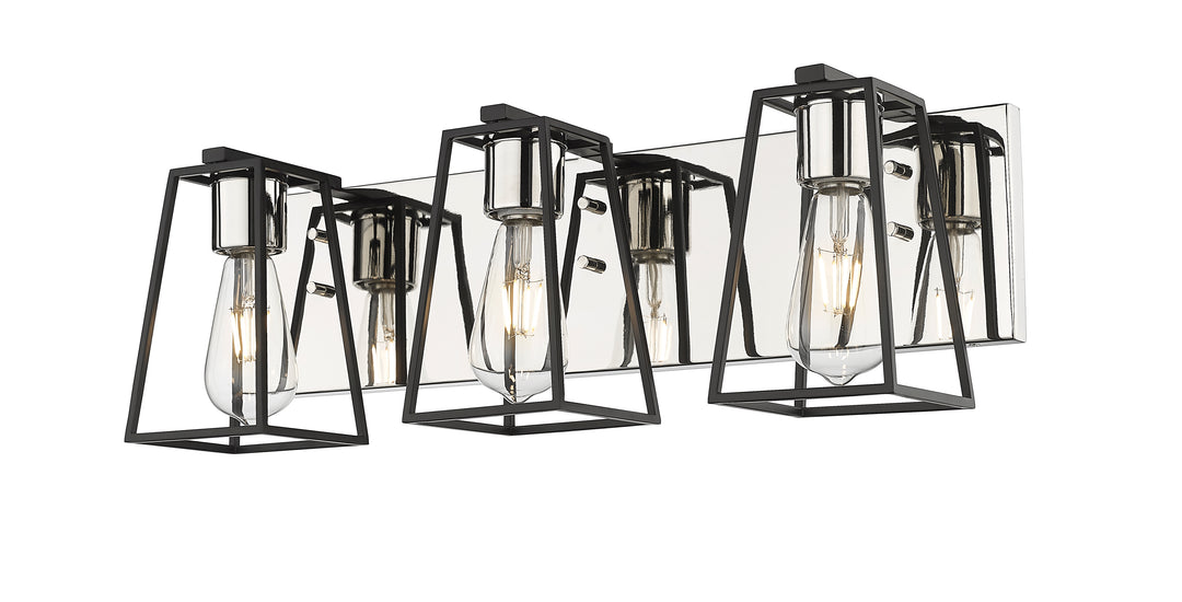 Open 3-Light Bathroom Vanity Light
