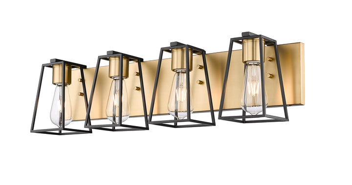 Open 4-Light Bathroom Vanity Light