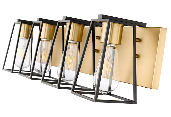 Open 4-Light Bathroom Vanity Light