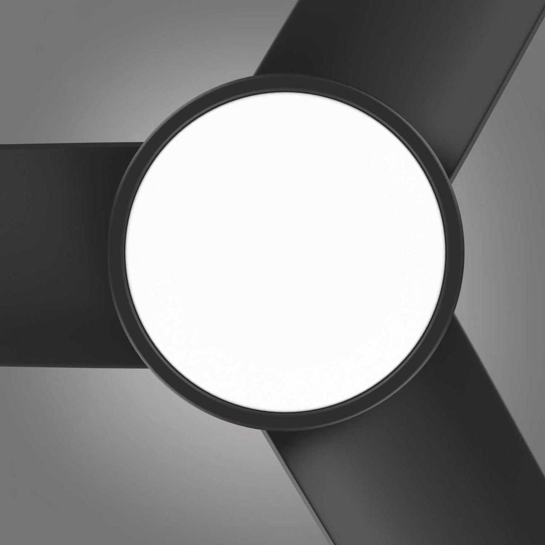 Versa 55" Black Smart Ceiling Fan with Alabaster Lens Mirage Lighting Group