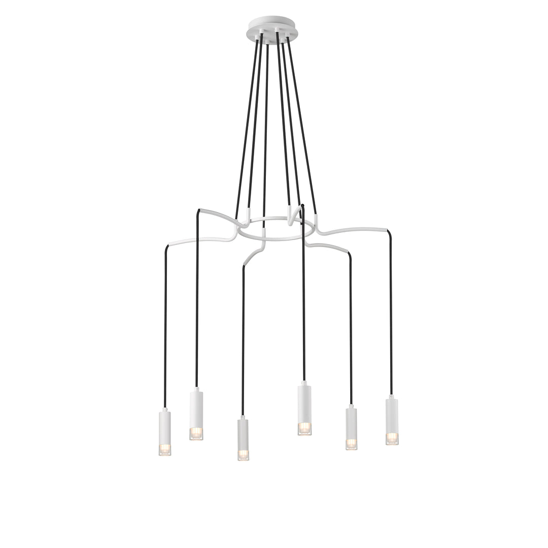 Mishu 6-Light 27.75" Modern Chandelier thelightingshoppe.ca