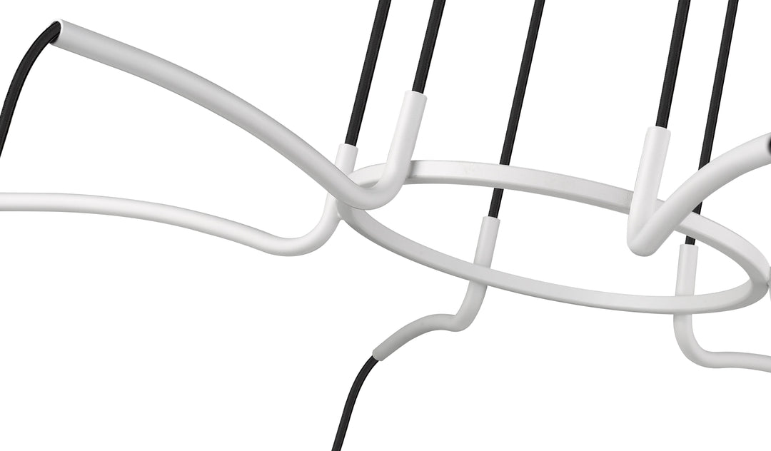 Mishu 6-Light 27.75" Modern Chandelier thelightingshoppe.ca