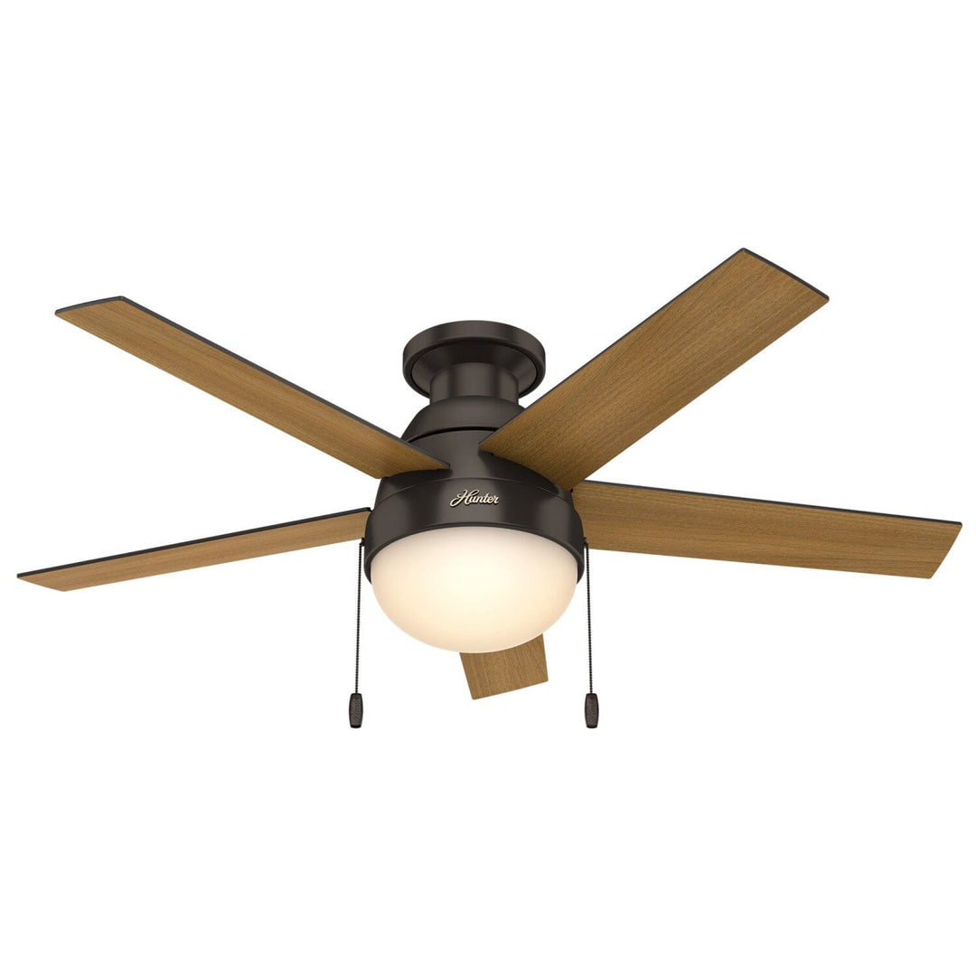 Anslee Low Profile with LED Light 46 inch Hunter Fan Canada