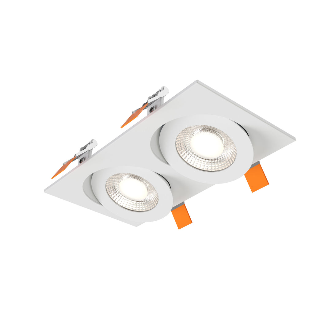 4″ double flat gimbal recessed