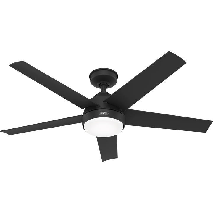 Hunter 52 inch Skyflow Matte Black WeatherMax Indoor / Outdoor Ceiling Fan with LED Light Kit and Wall Control Hunter Fan Canada