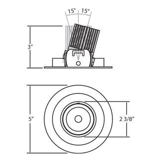 Eurofase Canada - 25870-02 - Trim, 4`` Gimbal w/ LED Module - White