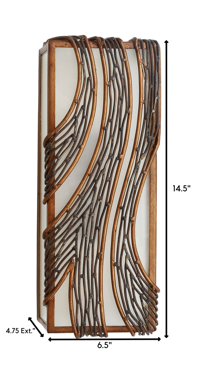 Varaluz - 240W02HO - Two Light Wall Sconce - Flow - Hammered Ore