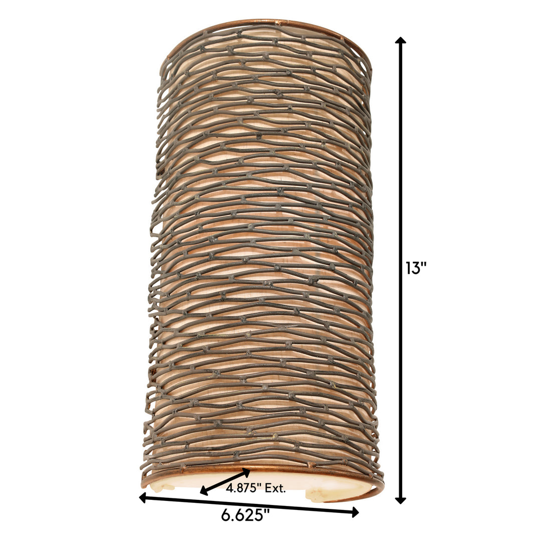 Varaluz - 241W01HO - One Light Wall Sconce - Flow - Hammered Ore