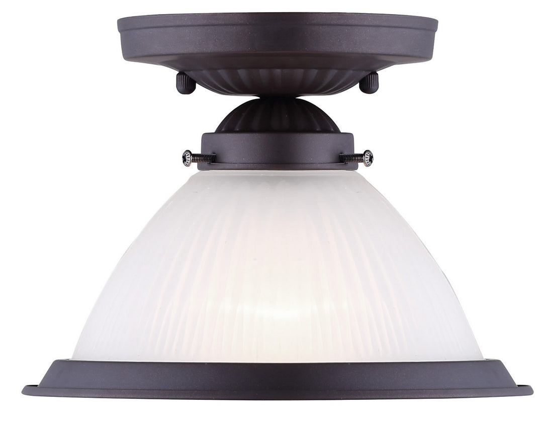 Halophane Ceiling Light in Oil Rubbed Bronze - available from The Lighting Shoppe, trusted by Canadian homeowners