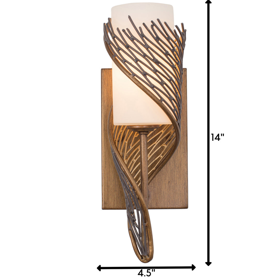 Varaluz - 240K01RHO - One Light Wall Sconce - Flow - Hammered Ore