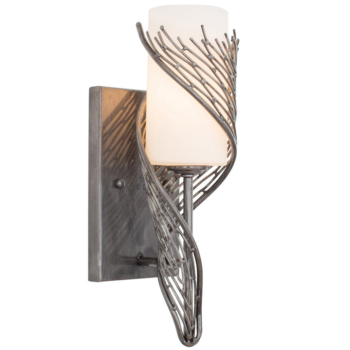 Varaluz - 240K01RSL - One Light Wall Sconce - Flow - Steel