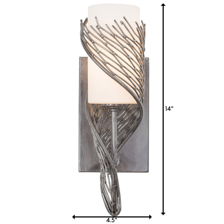 Varaluz - 240K01RSL - One Light Wall Sconce - Flow - Steel