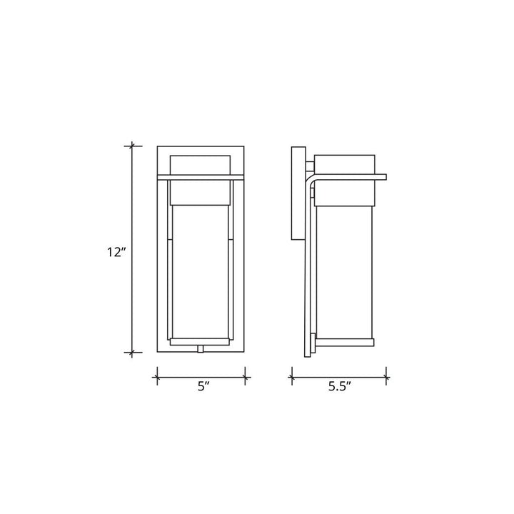 Justice Designs - FSN-7541W-RAIN-NCKL - LED Outdoor Wall Sconce - Fusion - Brushed Nickel