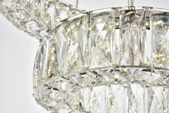 Elegant Lighting - 3503G18C - LED Chandelier - Monroe - Chrome