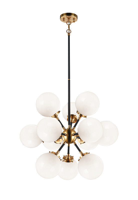 Matteo Canada - C62812AGOP - 12 Light Chandelier - Soleil - Aged Gold Brass